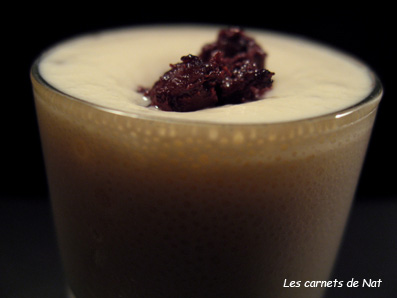 Petite verrine au boudin noir et ecume de banane-2